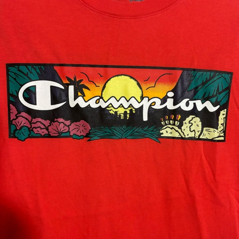 Champion Classic T-Shirt Sunset Script Short Sleeve Size Small Limited Edition - Picture 5 of 8